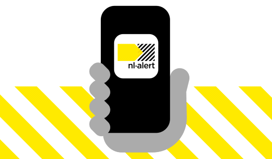 Nieuwe NL-Alert app voor mensen in grensregio’s en mensen met een visuele of auditieve beperking